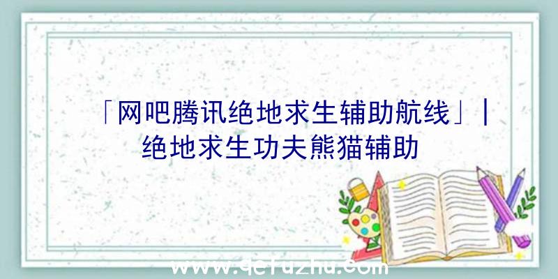 「网吧腾讯绝地求生辅助航线」|绝地求生功夫熊猫辅助